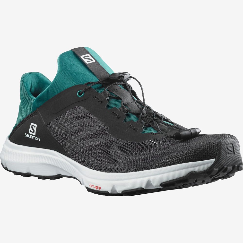 Men's Salomon AMPHIB BOLD 2 Water Shoes Black / Green | APNLTV-768