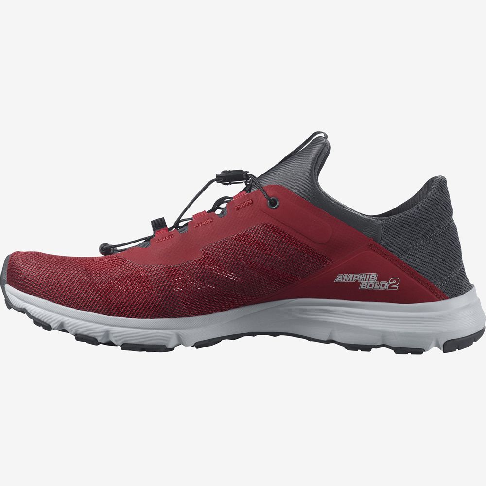 Men's Salomon AMPHIB BOLD 2 Water Shoes Red | GLRBVK-028