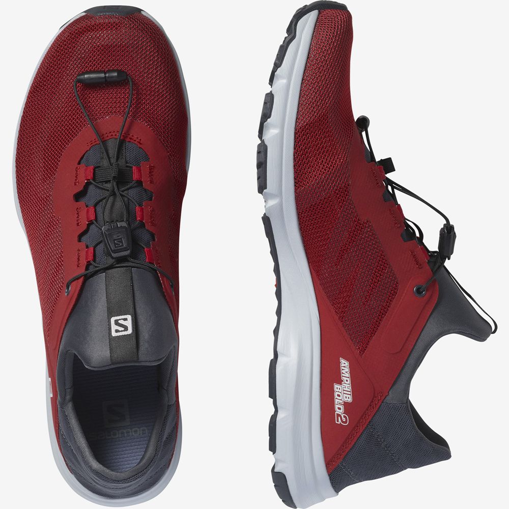 Men's Salomon AMPHIB BOLD 2 Water Shoes Red | GLRBVK-028