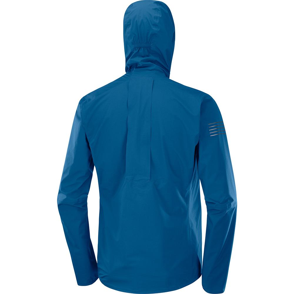 Men's Salomon BONATTI PRO WP JKT M Jackets Blue | VLBJKH-736