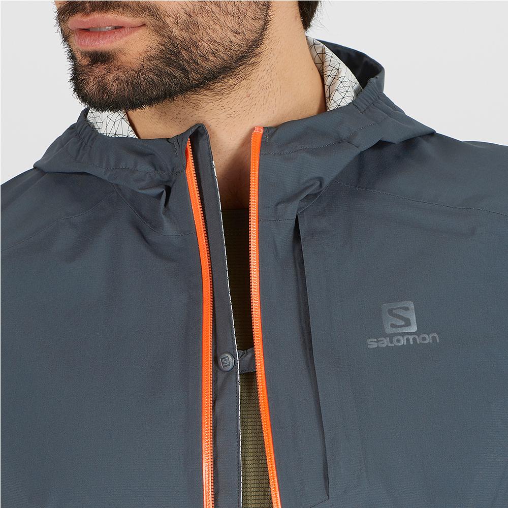 Men's Salomon BONATTI WP JKT M Jackets Black | TKFHNP-105