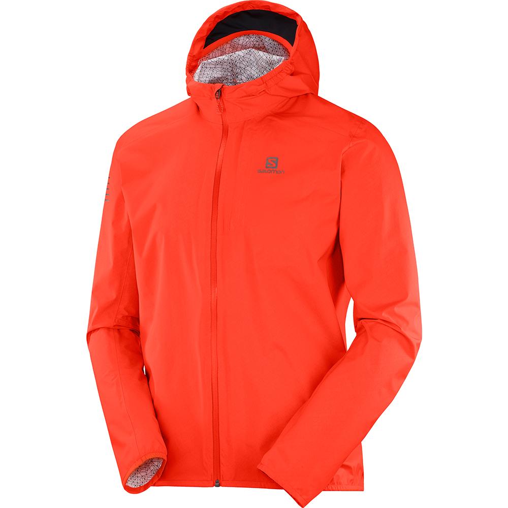 Men\'s Salomon BONATTI WP JKT M Jackets Orangered | QVCNIO-894