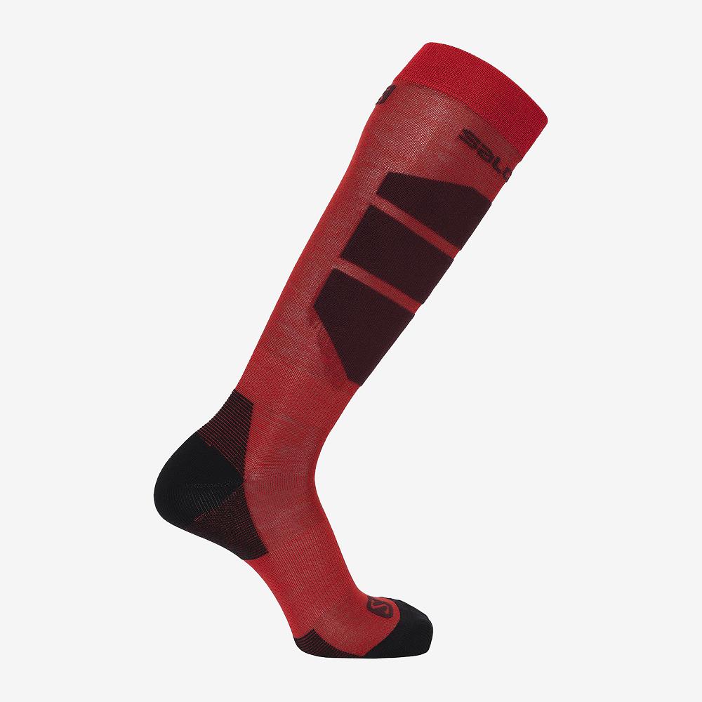 Men\'s Salomon COMFORT Socks Red | LOVRCM-809