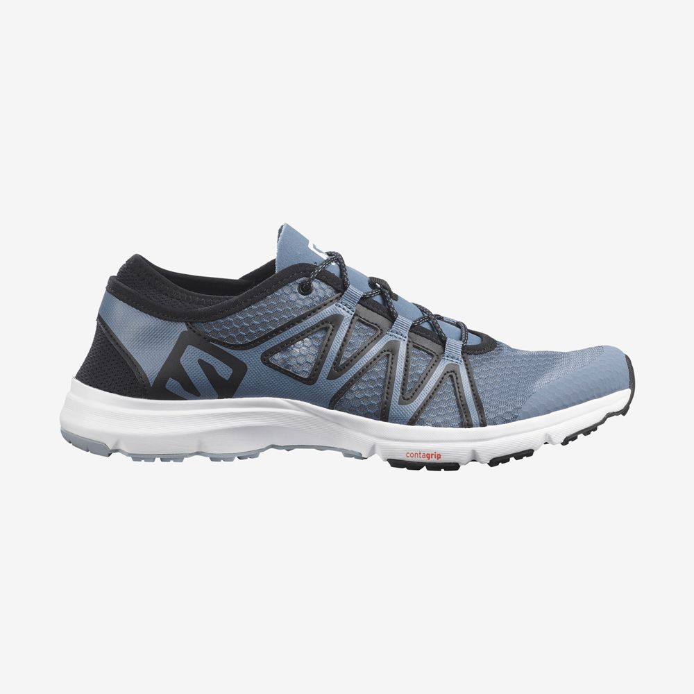 Men\'s Salomon CROSSAMPHIBIAN SWIFT 2 Hiking Shoes Blue | JSDIUY-640