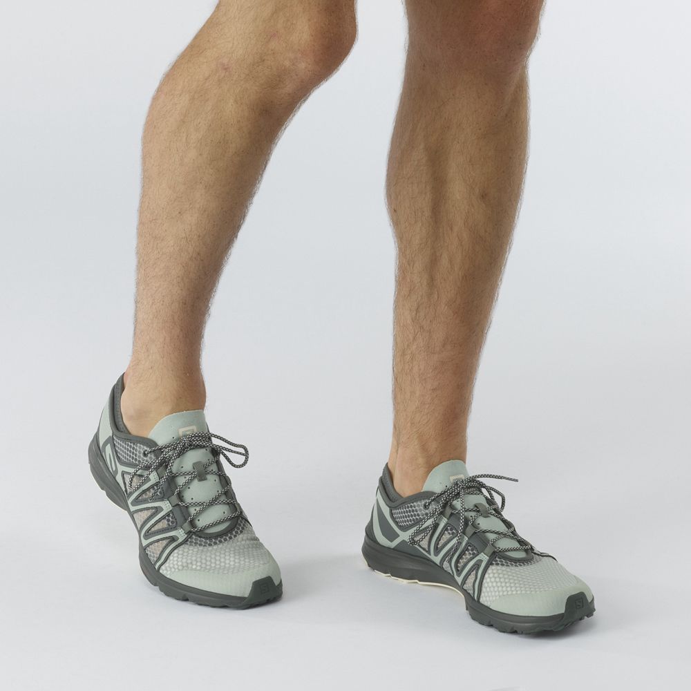 Men's Salomon CROSSAMPHIBIAN SWIFT 2 Hiking Shoes Gray | MRCYAF-285