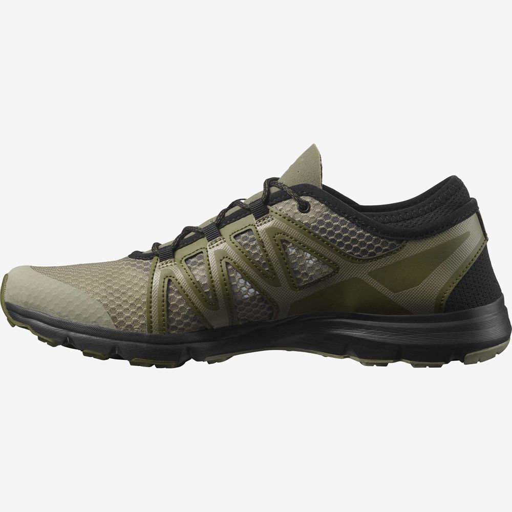 Men's Salomon CROSSAMPHIBIAN SWIFT 2 Hiking Shoes Olive | TDRGJY-267