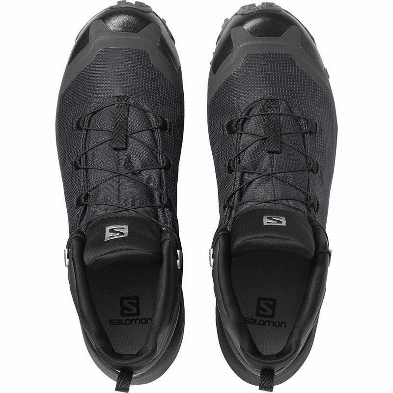 Men's Salomon CROSS HIKE MID GORE-TEX Hiking Boots Black | SNEDZV-059