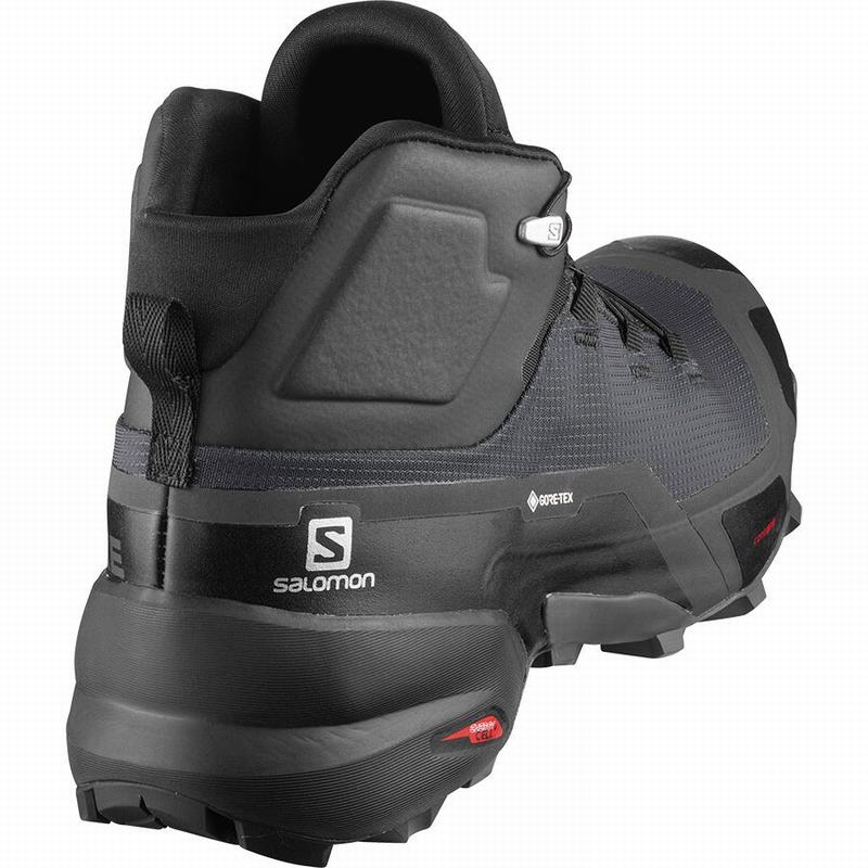 Men's Salomon CROSS HIKE MID GORE-TEX Hiking Boots Black | SNEDZV-059