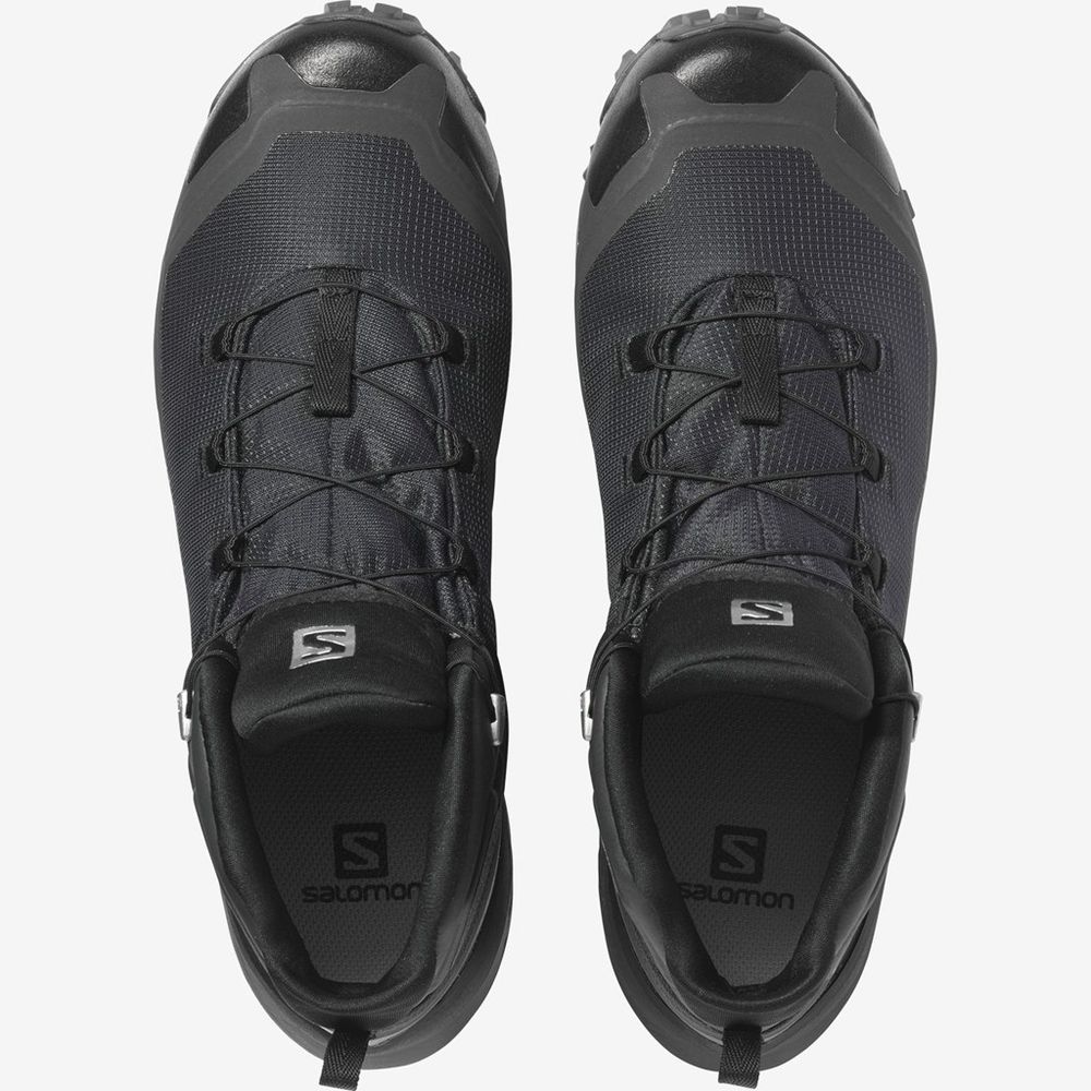 Men's Salomon CROSS HIKE MID GTX Hiking Shoes Black | VTMPHK-349
