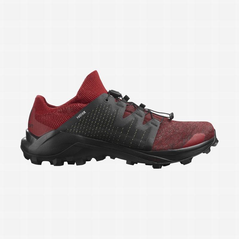 Men\'s Salomon CROSS /PRO Trail Running Shoes Red / Black | YTPVFK-708