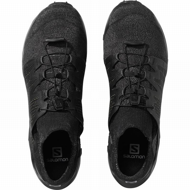 Men's Salomon CROSS /PRO Trail Running Shoes Black | YZLNWH-019