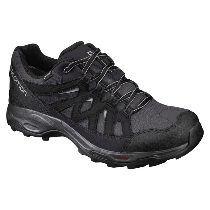 Men\'s Salomon EFFECT GTX Hiking Shoes Black | RUHFXA-908