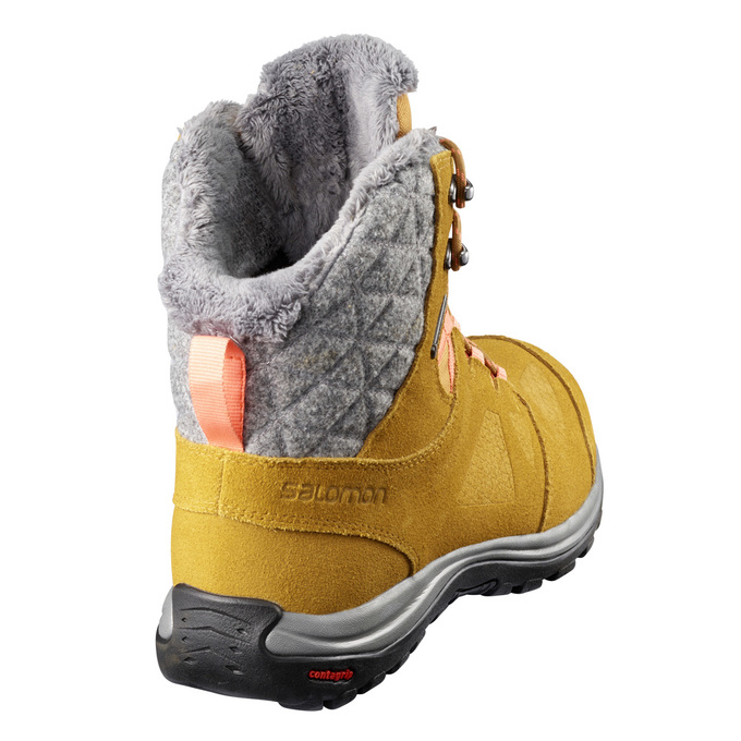 Men's Salomon ELLIPSE GTX Winter Boots Brown | OMTIQE-376