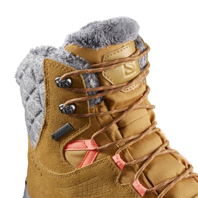 Men's Salomon ELLIPSE GTX Winter Boots Brown | OMTIQE-376