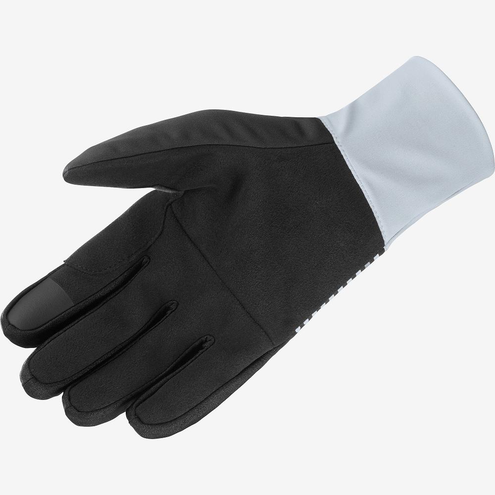 Men's Salomon EQUIPE U Gloves Black | OZPAIB-849
