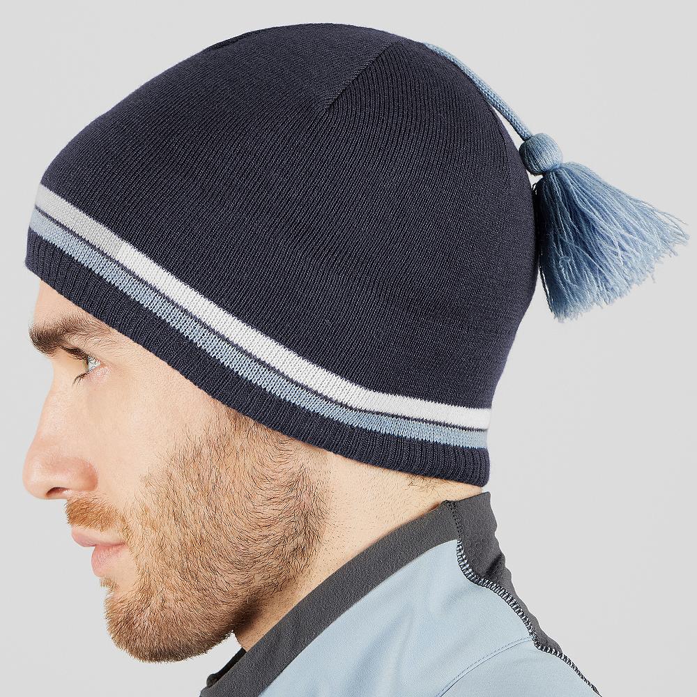 Men's Salomon ESE Beanie Grey | QDGJAM-405