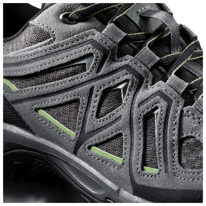 Men's Salomon EVASION 2 AERO Hiking Shoes Grey / Black | DAYLGW-217