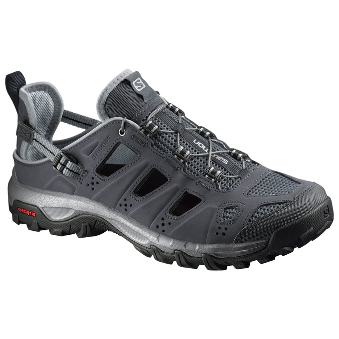 Men\'s Salomon EVASION CABRIO Water Shoes Dark Grey | NIQLXG-963