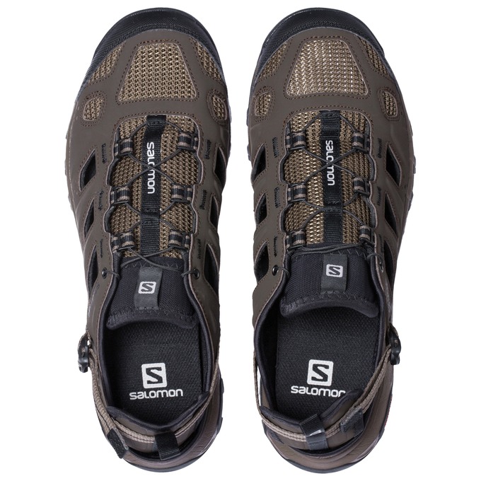 Men's Salomon EVASION CABRIO Water Shoes Brown Black | THOPGJ-023