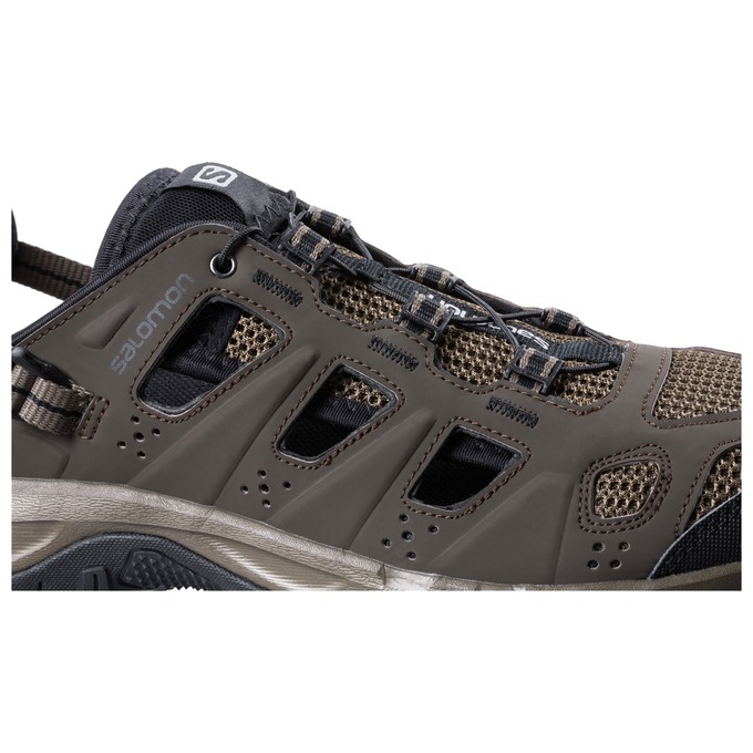 Men's Salomon EVASION CABRIO Water Shoes Brown Black | THOPGJ-023