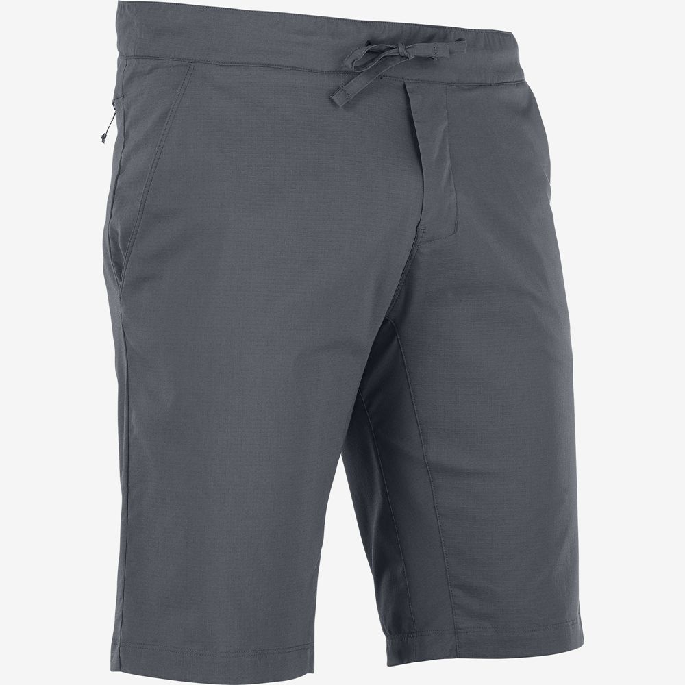 Men's Salomon EXPLORE M Shorts Dark Gery | ELVQAF-573