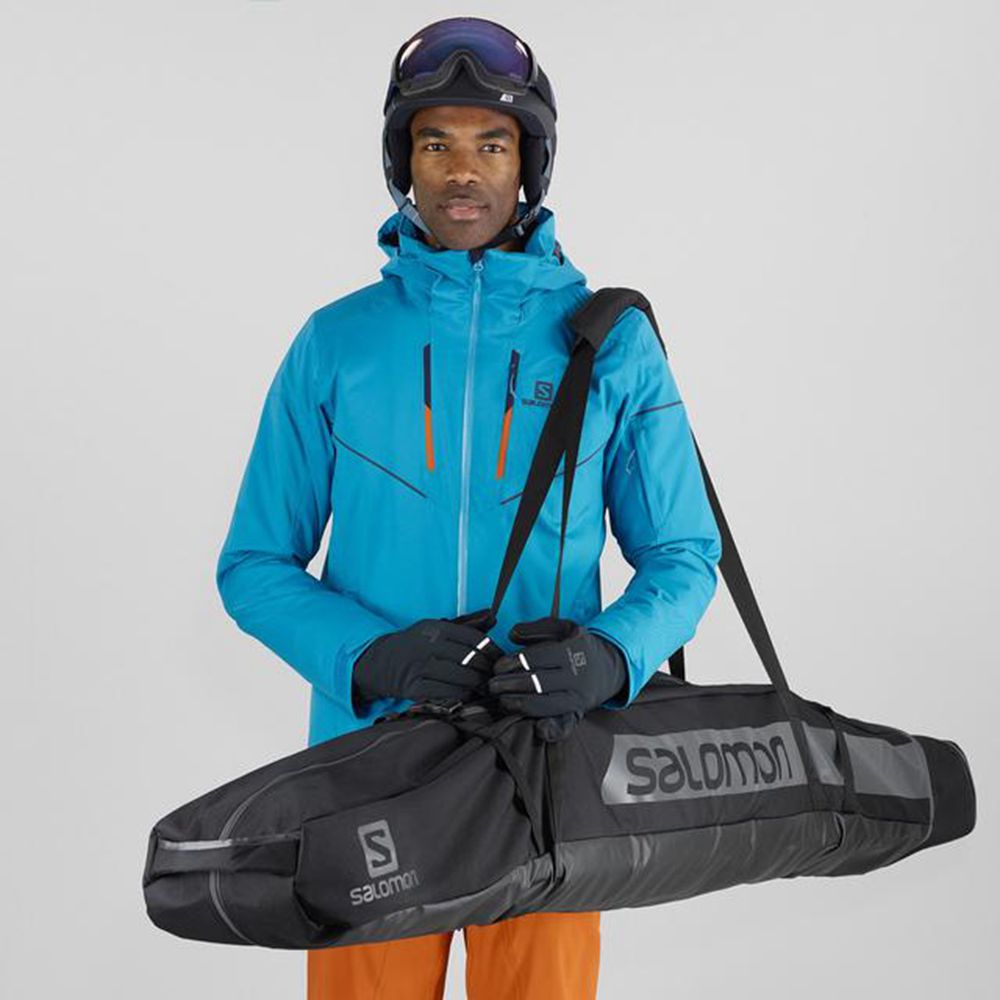 Men's Salomon EXTEND 2 PAIRS 175+20 Skibag Bags Black | CWYSIQ-204