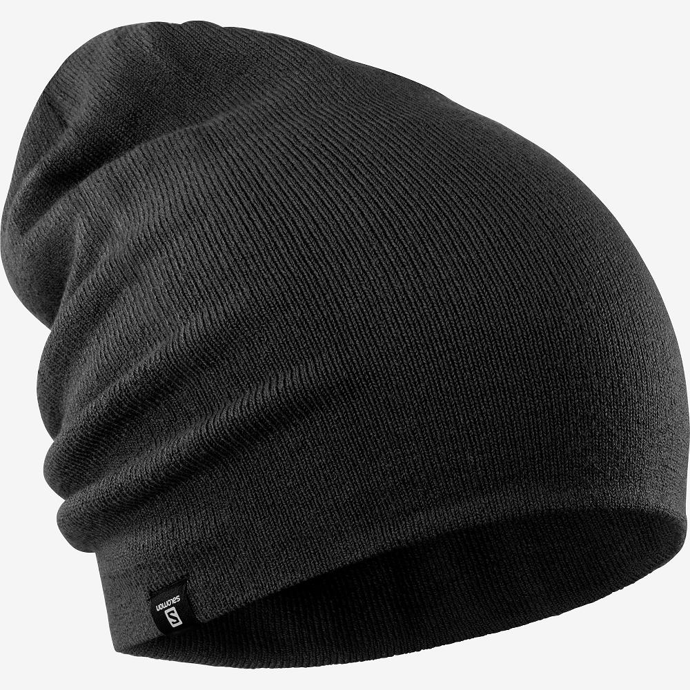 Men's Salomon FLATSPIN REVERSIBLE Hats Black | WMSEQY-947