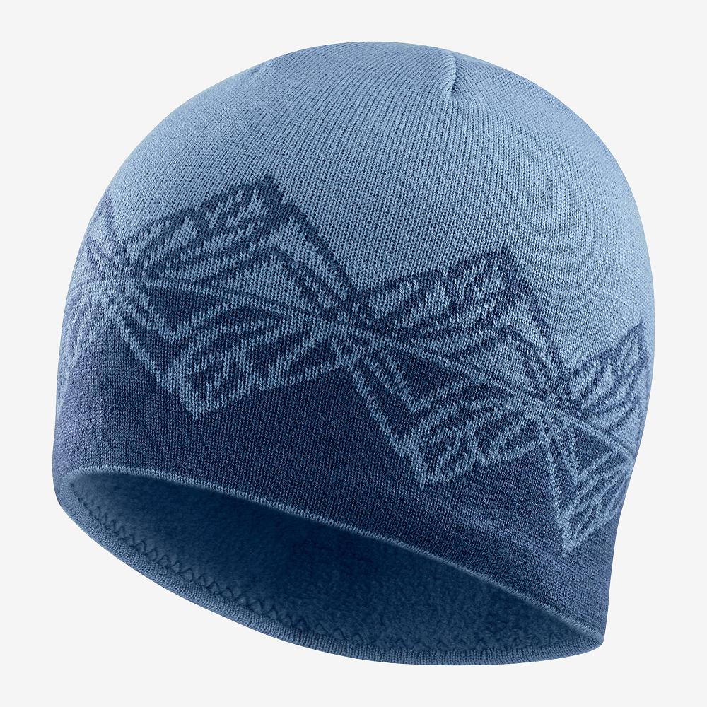 Men's Salomon GRAPHIC Hats Blue | ALDNRK-483