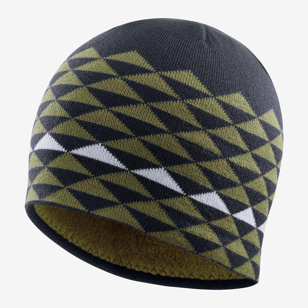 Men's Salomon GRAPHIC Hats Green | UWTZCL-294