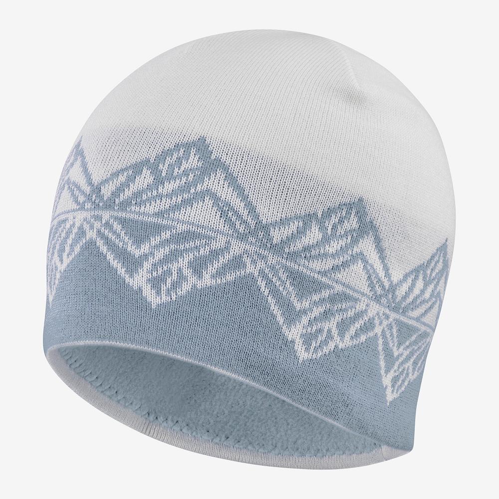 Men\'s Salomon GRAPHIC Hats White | TZKVDQ-549