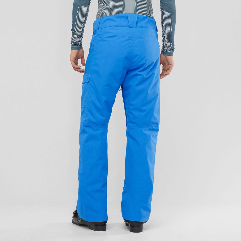 Men's Salomon HIGHASARD M Ski Pants Indigo Bunting | YJRFIG-284