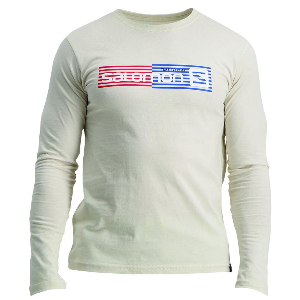 Men's Salomon JOEY LS M T Shirts Navy | BKTULF-640