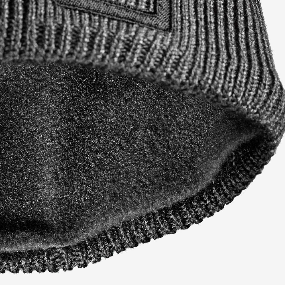 Men's Salomon LOGO Hats Black | UJQTSV-951