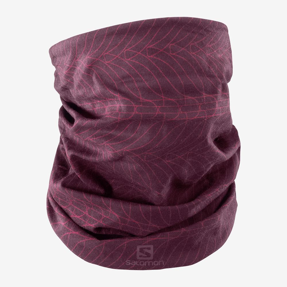 Men\'s Salomon NECK&HEAD LIGHT GAITER Headwear Purple | JCGQHV-305