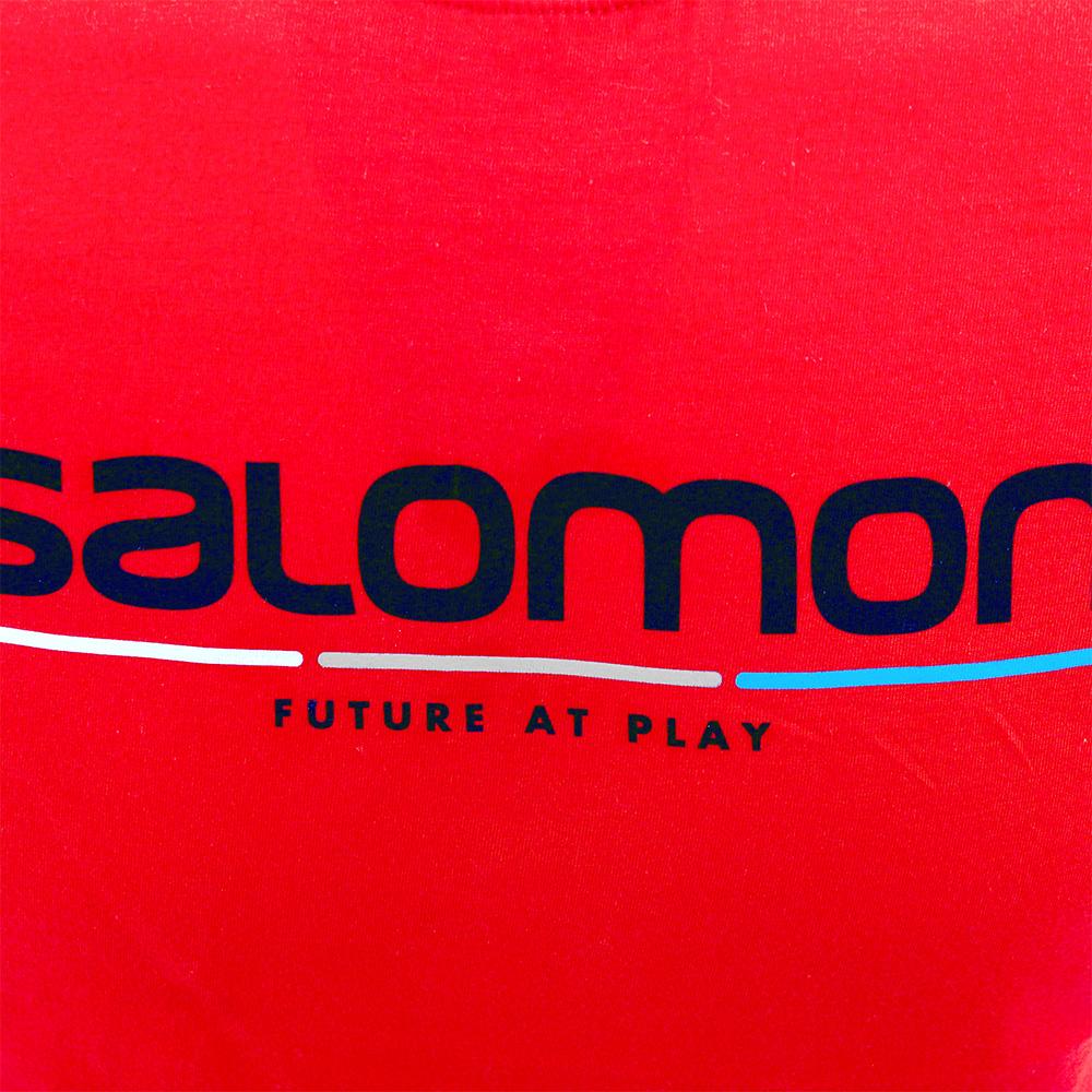 Men's Salomon NEW RACE SS M T Shirts Red | HYMDBJ-543