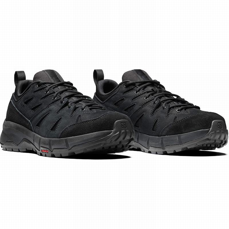 Men's Salomon ODYSSEY ADVANCED Trail Running Shoes Black | QZKFCH-049