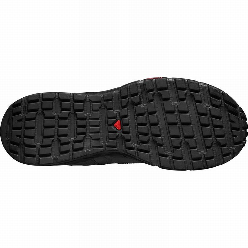 Men's Salomon ODYSSEY GTX Hiking Shoes Black / Red | GZNRAY-042