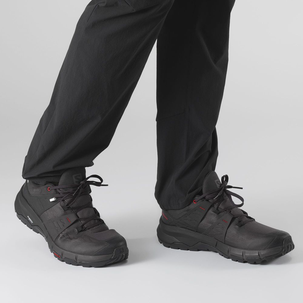 Men's Salomon ODYSSEY GTX Hiking Shoes Black | YKSZPT-172