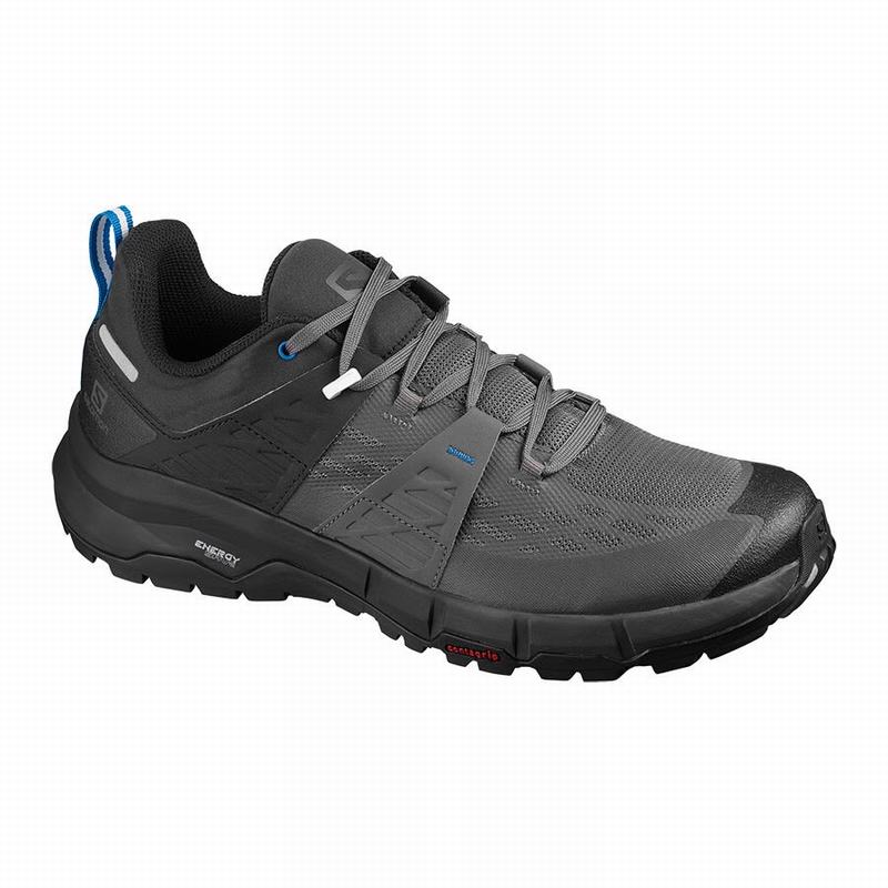 Men\'s Salomon ODYSSEY Hiking Shoes Black / Royal | PZLWMT-123