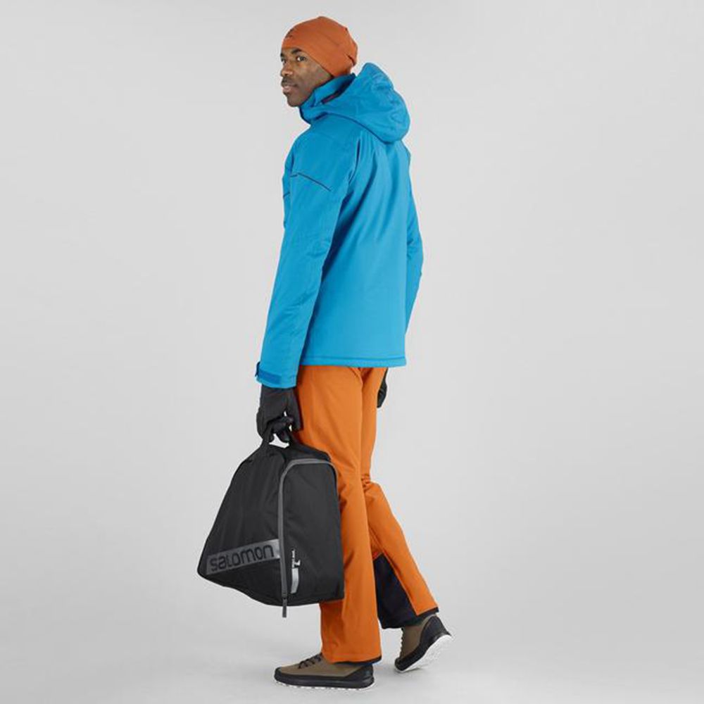 Men's Salomon ORIGINAL BOOTBAG Bootbag Blue / Black | YSQIDC-350