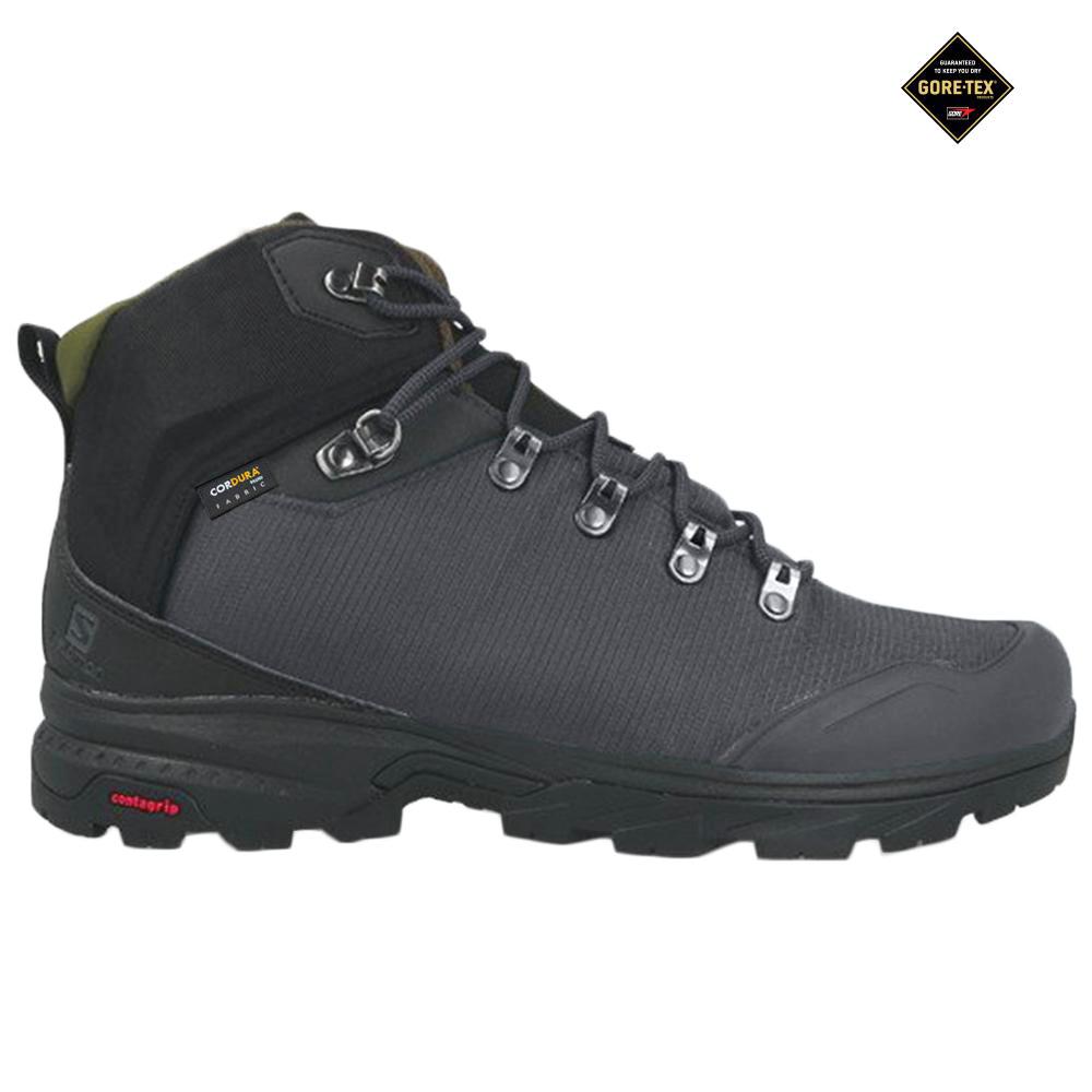 Men\'s Salomon OUTBACK 500 GORE-TEX Hiking Boots Black | BHUFCG-723