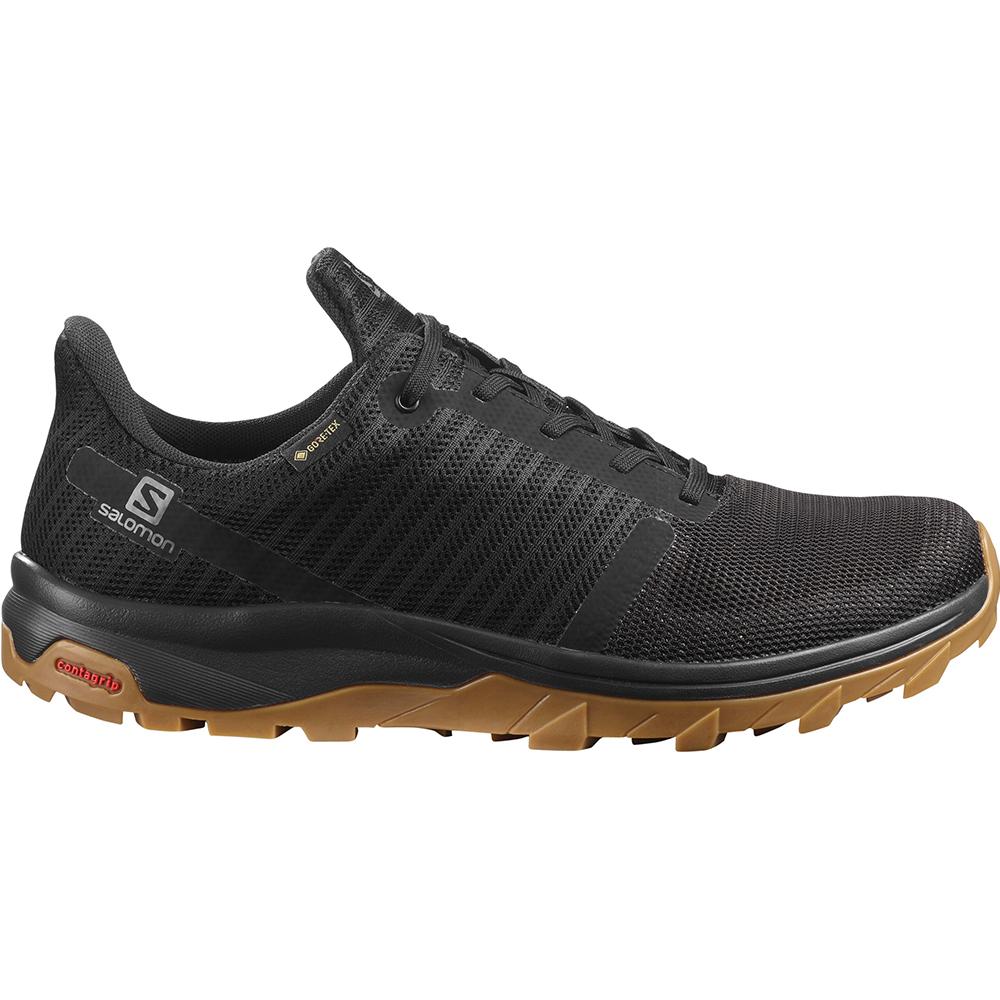 Men's Salomon OUTBOUND PRISM GORE-TEX Road Running Shoes Black | MOUZNJ-931