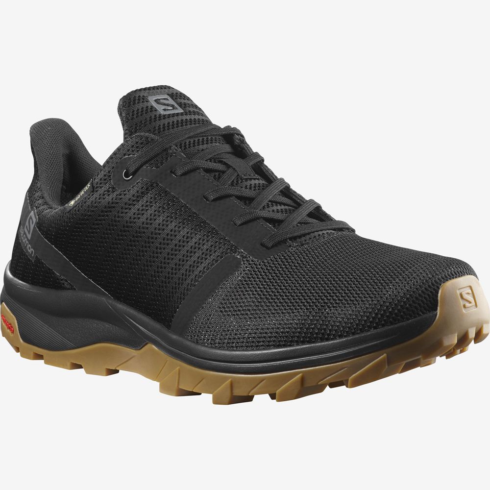 Men's Salomon OUTBOUND PRISM GOR Hiking Shoes Black | UIGCYE-529