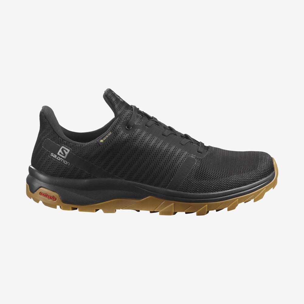 Men\'s Salomon OUTBOUND PRISM GOR Hiking Shoes Black | UIGCYE-529