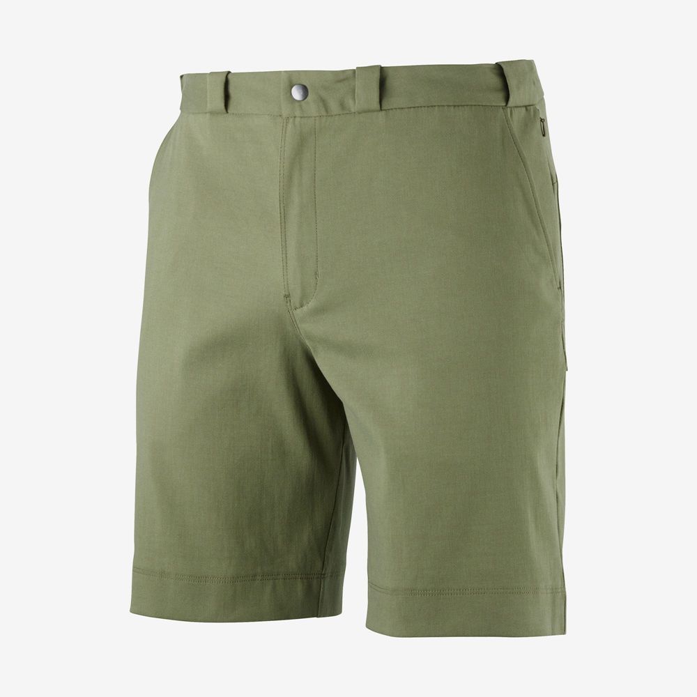 Men's Salomon OUTLIFE CHINO M Shorts Olive | SMCTVK-185