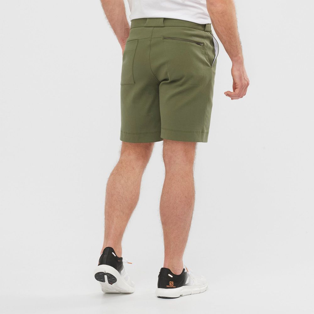 Men's Salomon OUTLIFE CHINO M Shorts Olive | SMCTVK-185