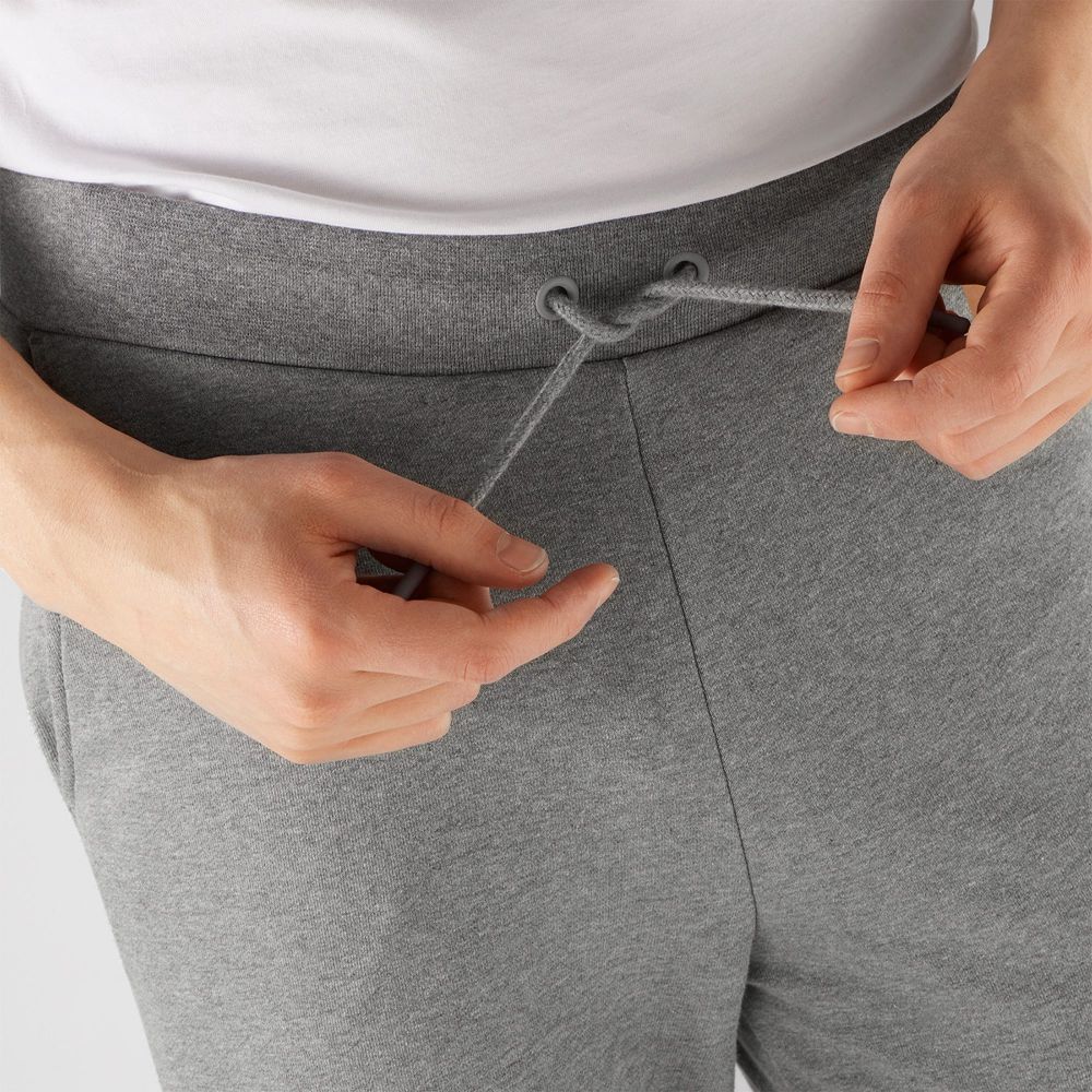 Men's Salomon OUTLIFE TRACK M Pants Mid Grey | EOFLIX-082