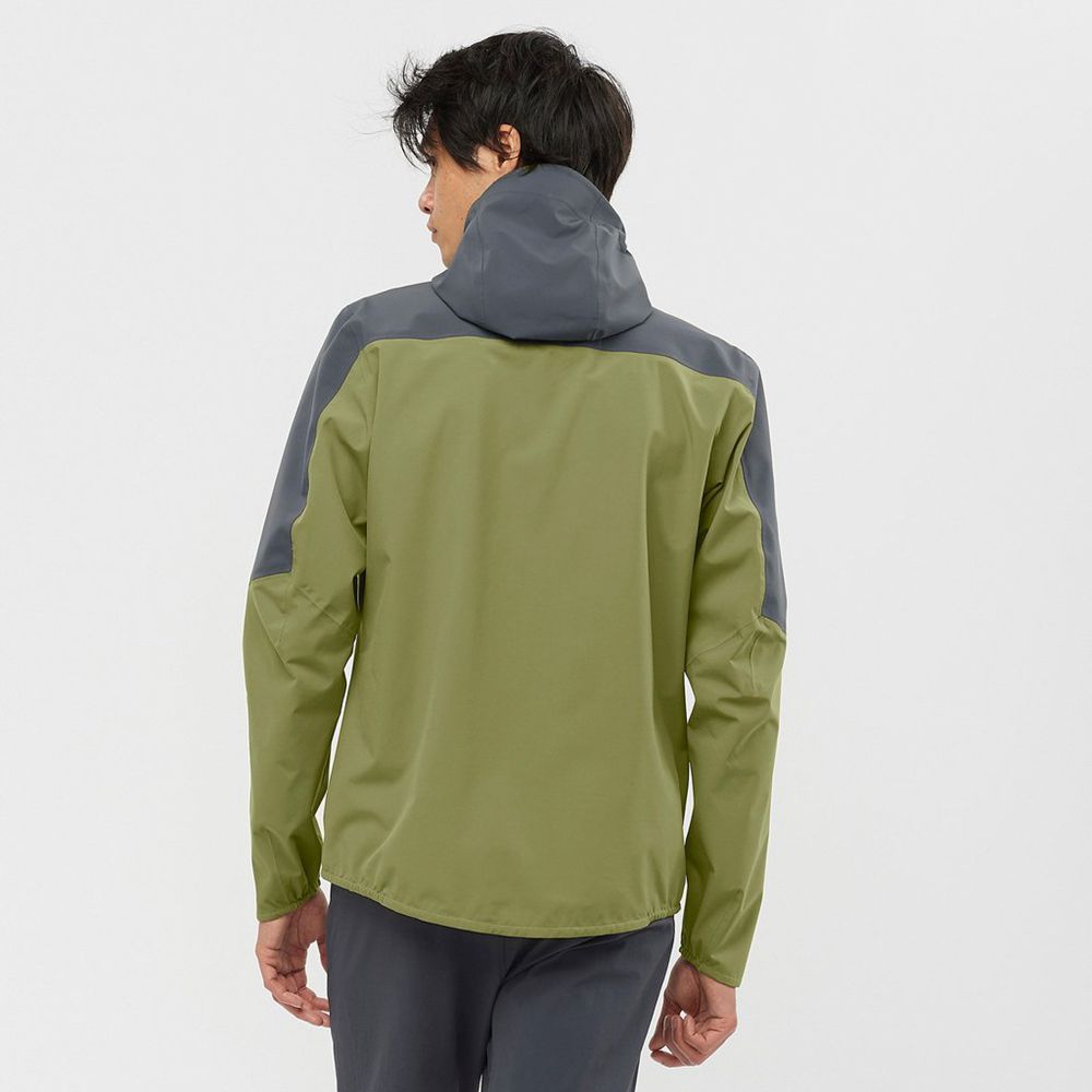 Men's Salomon OUTLINE Jackets Olive | ODGMWI-046