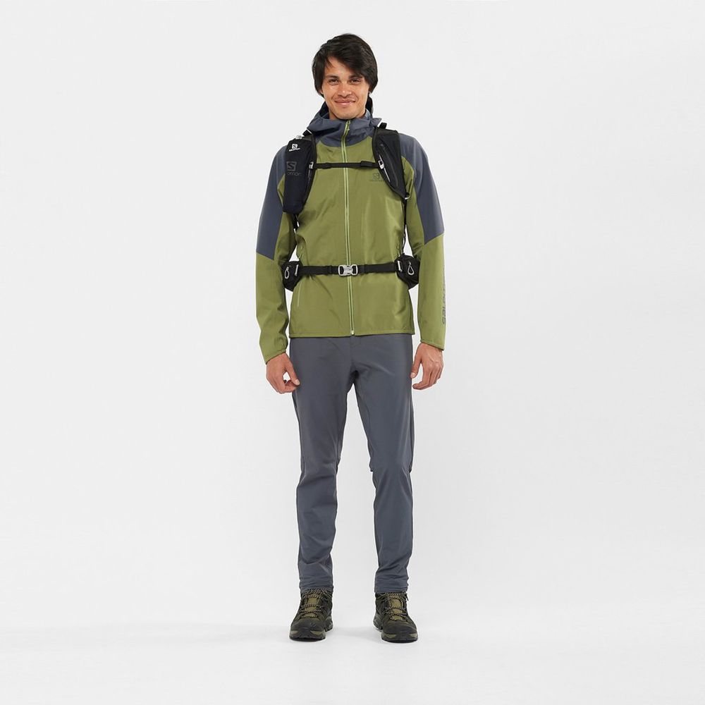 Men's Salomon OUTLINE Jackets Olive | ODGMWI-046