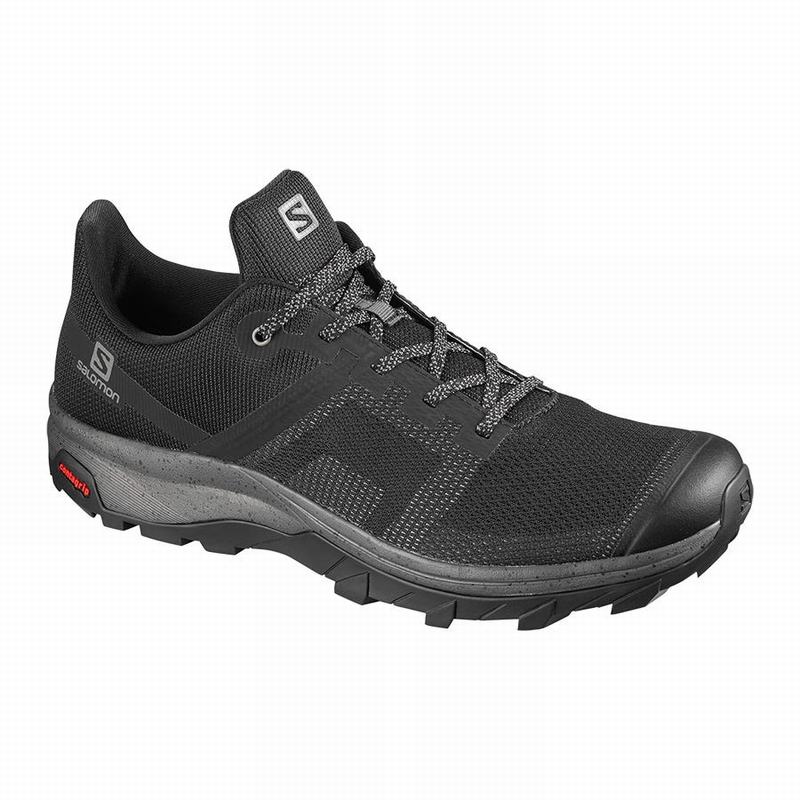 Men\'s Salomon OUTLINE PRISM Hiking Shoes Black | MFJSVT-061